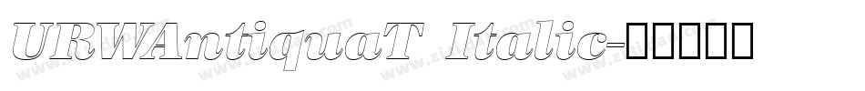 URWAntiquaT Italic字体转换